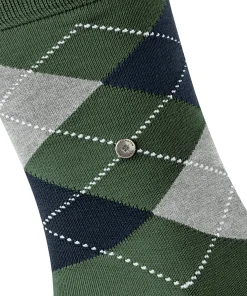 Burlington Manchester herensokken, groen (mountain green)