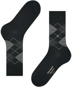 Burlington Manchester herensokken, zwart (black)