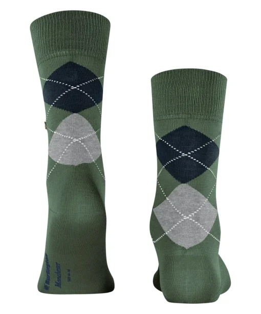Burlington Manchester herensokken, groen (mountain green)