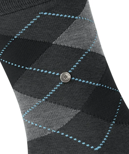 Burlington Manchester herensokken, grijs (anthracite mel.)