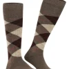 Burlington Preston heren kniekousen, bruin (brown)