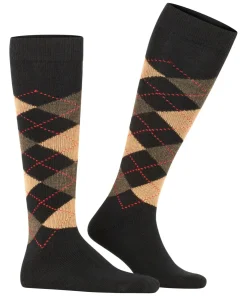 Burlington Preston heren kniekousen, zwart (black-sahara)