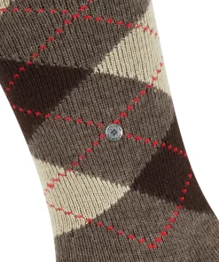 Burlington Preston heren kniekousen, bruin (brown)