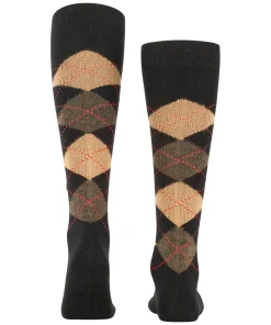 Burlington Preston heren kniekousen, zwart (black-sahara)