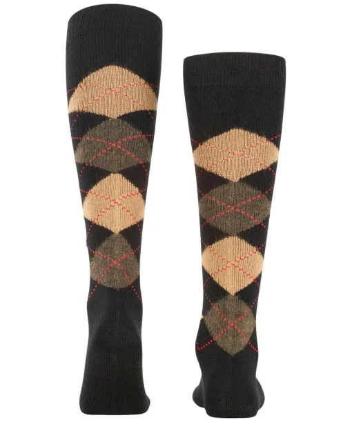 Burlington Preston heren kniekousen, zwart (black-sahara)