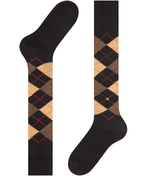 Burlington Preston heren kniekousen, zwart (black-sahara)