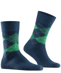 Burlington Preston herensokken, blauw (navy)