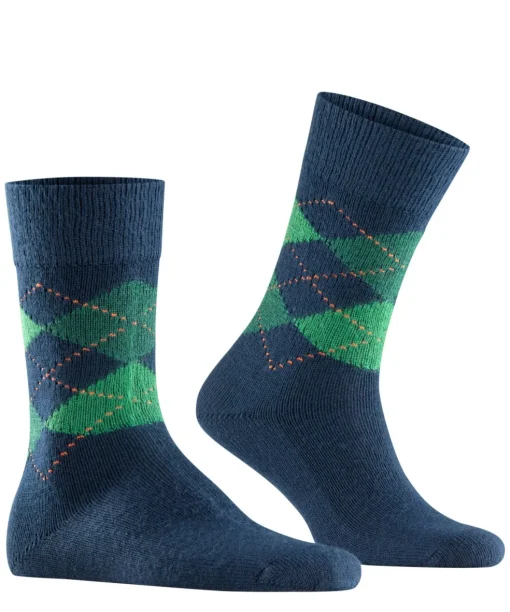 Burlington Preston herensokken, blauw (navy)