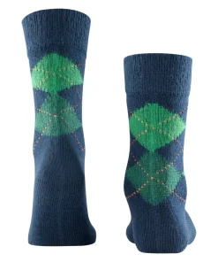 Burlington Preston herensokken, blauw (navy)