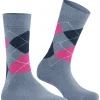Burlington Queen damessokken, blauw (cobalt)