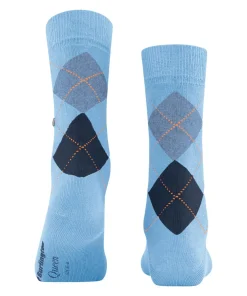 Burlington Queen damessokken, blauw (light blue)