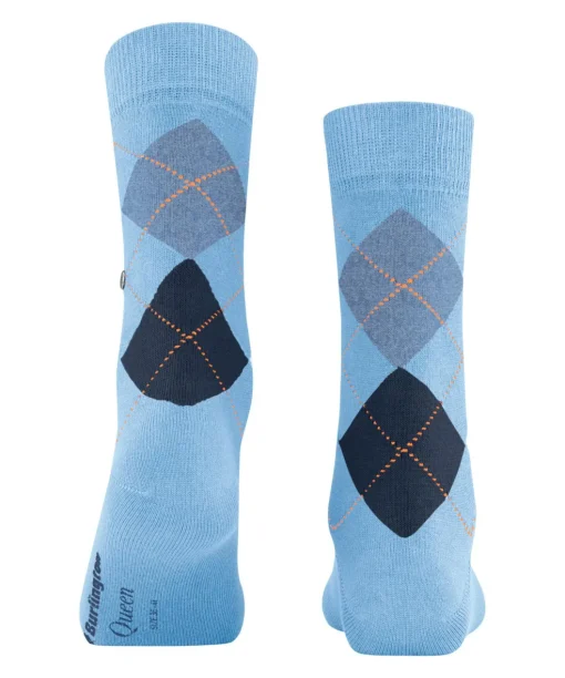 Burlington Queen damessokken, blauw (light blue)