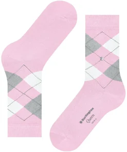 Burlington Queen damessokken, roze (berry-pool)