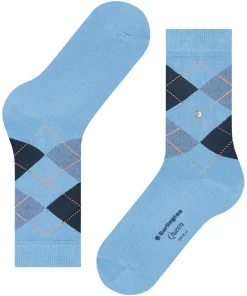 Burlington Queen damessokken, blauw (light blue)