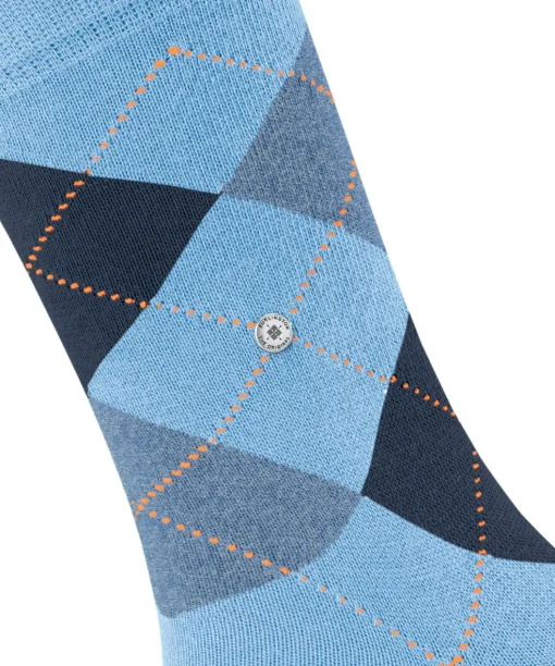 Burlington Queen damessokken, blauw (light blue)