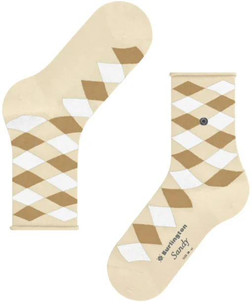Burlington Sandy damessokken, beige (cream)