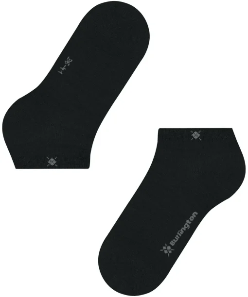 Burlington Soho Vibes dames sneakersokken, zwart (black)