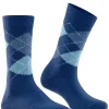Burlington Whitby damessokken, blauw (royal blue)