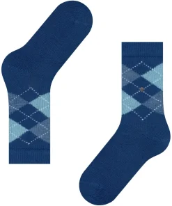 Burlington Whitby damessokken, blauw (royal blue)