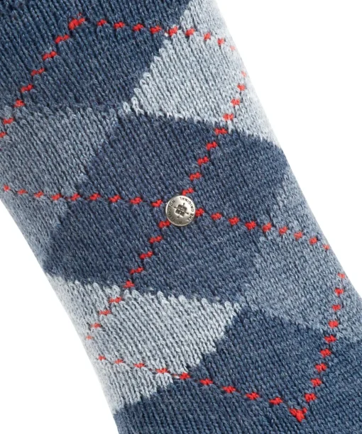 Burlington Whitby damessokken, blauw (deep blue)