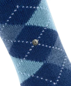 Burlington Whitby damessokken, blauw (royal blue)