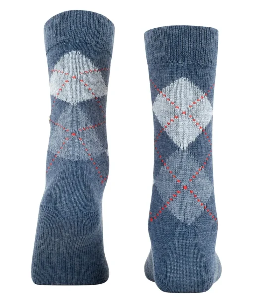 Burlington Whitby damessokken, blauw (deep blue)