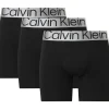 Calvin Klein Boxer Briefs (3-pack), heren boxers extra lang, zwart