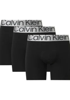 Calvin Klein Boxer Briefs (3-pack), heren boxers extra lang, zwart