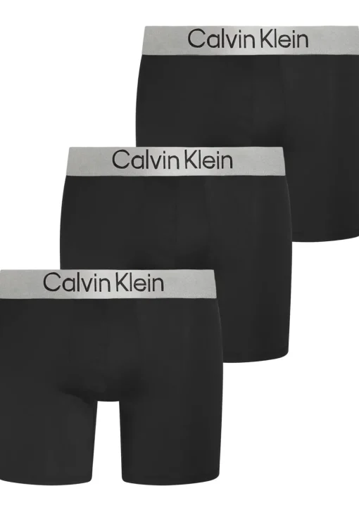 Calvin Klein Boxer briefs (3-pack), heren boxers extra lang, zwart