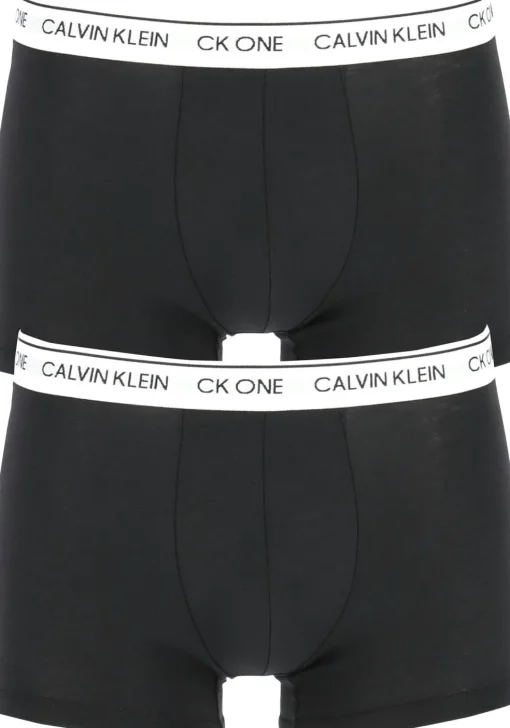 Calvin Klein CK ONE Cotton trunk (2-pack), heren boxer normale lengte, zwart