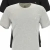 Calvin Klein CK ONE cotton crew neck T-shirts (2-pack), heren T-shirts O-hals, zwart en grijs melange