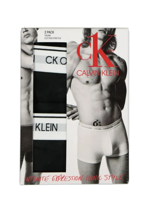 Calvin Klein CK ONE Cotton trunk (2-pack), heren boxer normale lengte, zwart