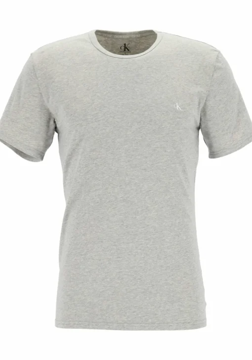 Calvin Klein CK ONE cotton crew neck T-shirts (2-pack), heren T-shirts O-hals, zwart en grijs melange