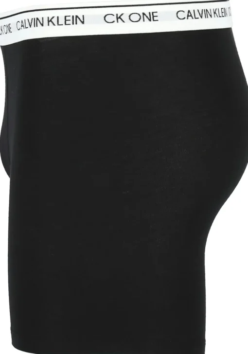 Calvin Klein CK ONE Cotton boxer brief (2-pack), heren boxer lang met gulp, zwart