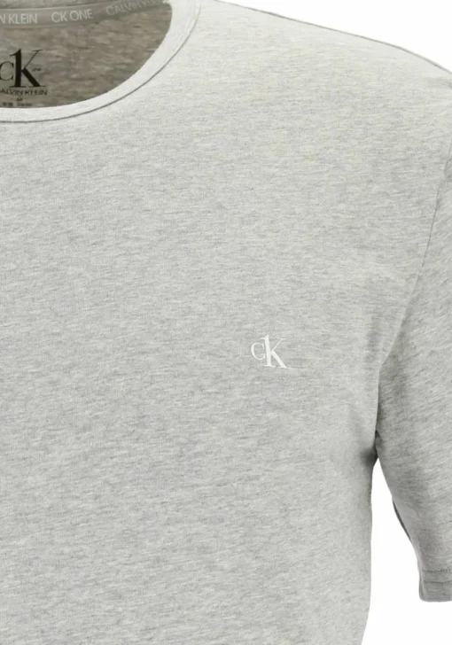 Calvin Klein CK ONE cotton crew neck T-shirts (2-pack), heren T-shirts O-hals, zwart en grijs melange