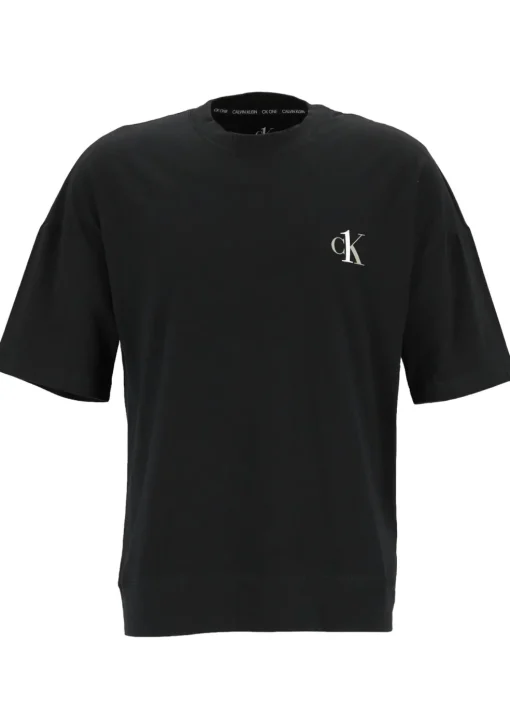 Calvin Klein CK ONE lounge T-shirt, heren lounge T-shirt O-hals, zwart