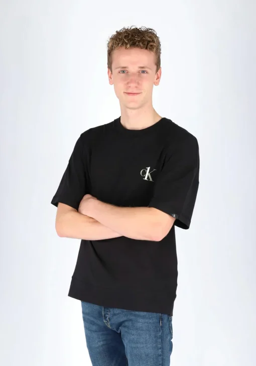 Calvin Klein CK ONE lounge T-shirt, heren lounge T-shirt O-hals, zwart