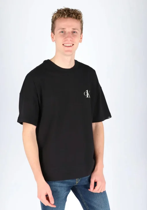 Calvin Klein CK ONE lounge T-shirt, heren lounge T-shirt O-hals, zwart
