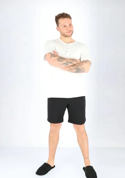 Calvin Klein CK ONE Lounge short, heren lounge joggingbroek kort, middeldik, zwart
