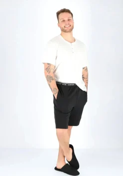 Calvin Klein CK ONE Lounge short, heren lounge joggingbroek kort, middeldik, zwart