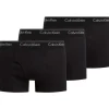 Calvin Klein Cotton Classics Trunks (3-pack), heren boxers normale lengte, zwart