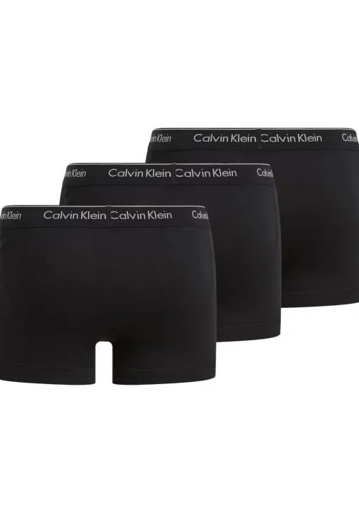 Calvin Klein Cotton Classics Trunks (3-pack), heren boxers normale lengte, zwart