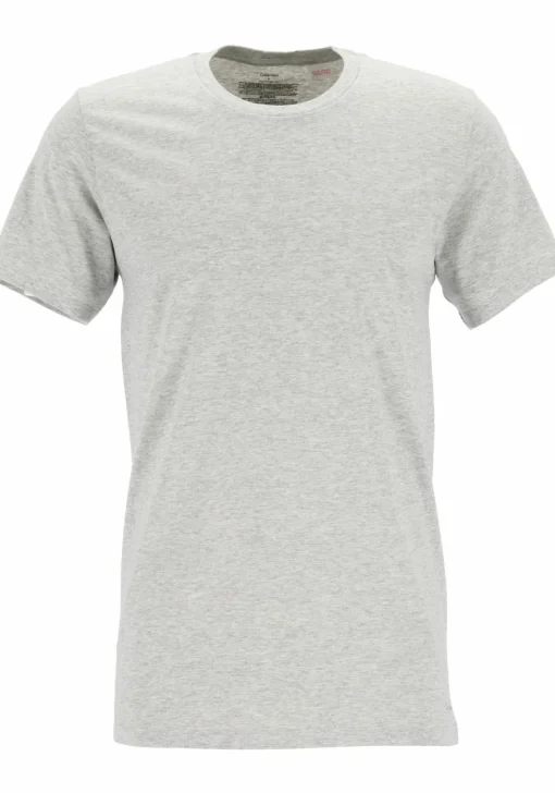 Calvin Klein Cotton Classics crew neck T-shirt (3-pack), heren T-shirts O-hals, zwart, wit en grijs