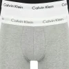 Calvin Klein Cotton Stretch boxer brief (3-pack), heren boxers extra lang, zwart, wit en grijs