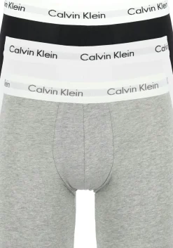 Calvin Klein Cotton Stretch boxer brief (3-pack), heren boxers extra lang, zwart, wit en grijs