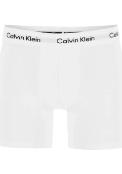Calvin Klein Cotton Stretch boxer brief (3-pack), heren boxers extra lang, zwart, wit en grijs