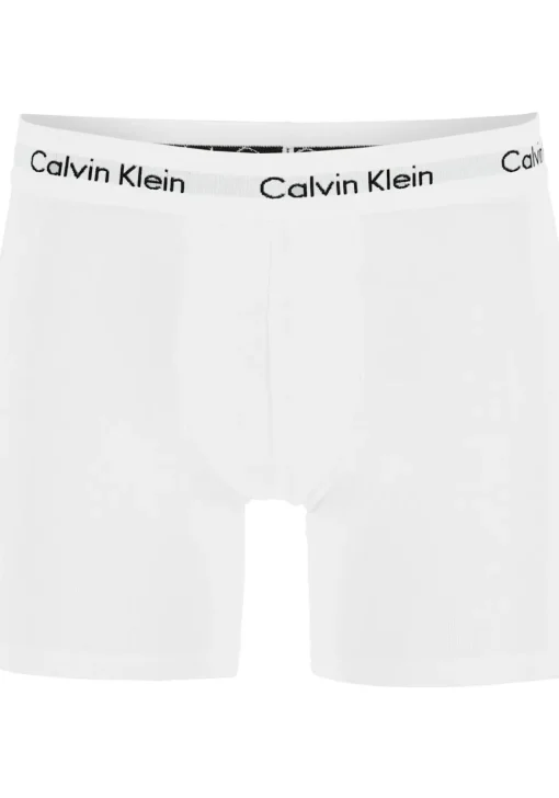 Calvin Klein Cotton Stretch boxer brief (3-pack), heren boxers extra lang, zwart, wit en grijs