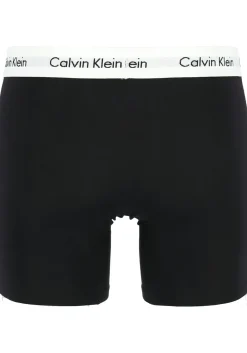 Calvin Klein Cotton Stretch boxer brief (3-pack), heren boxers extra lang, zwart, wit en grijs