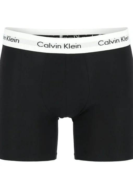 Calvin Klein Cotton Stretch boxer brief (3-pack), heren boxers extra lang, zwart, wit en grijs
