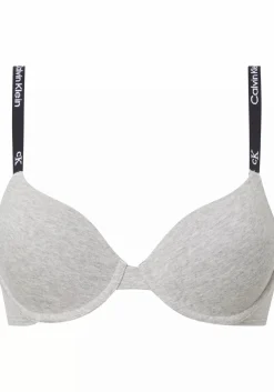 Calvin Klein dames 1996 lightly lined demi bra, T-shirt BH, grijs